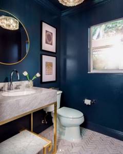 Дизайн синей ванной комнаты: 100 реальных фото примеров и основные моменты оформления