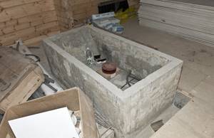 Доводим бетонную ванну до кондиции – инструкция