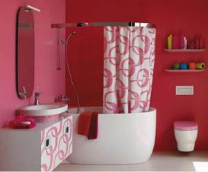 Фото № 3: Розовый цвет в интерьере ванной: 12 стильных идей