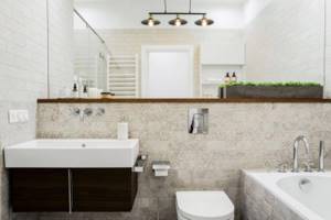 Минимум декора - Дизайн ванной комнаты 4 кв.м.