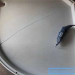 In the photo: it’s better not to wait for the crack to spread over most of the surface; the sooner you get to work, the better