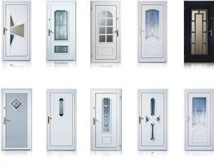 Пластиковые двери различного дизайна