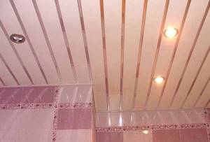 Подвесные потолки в ванной комнате