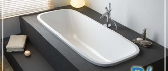 built-in bathtub