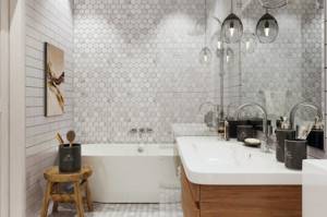 ванная комната в скандинавском стиле реальные фото