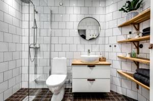 ванная комната в скандинавском стиле в хрущевке