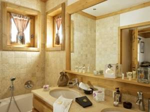 Ванная в стиле шале